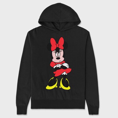 Cartoon Retro Minnie 5, Unisex Men's Hoodie