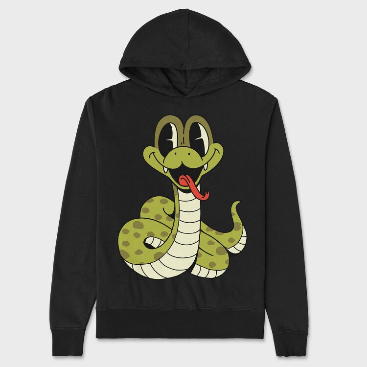Snake Cute, Unisex Men's Hoodie