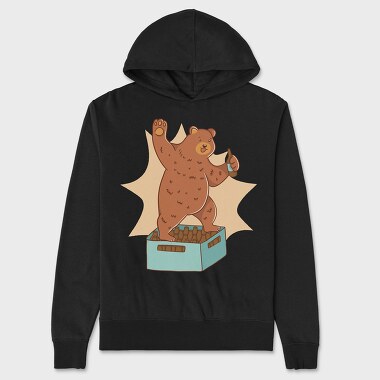 Bear Beer, Unisex Men's Hoodie