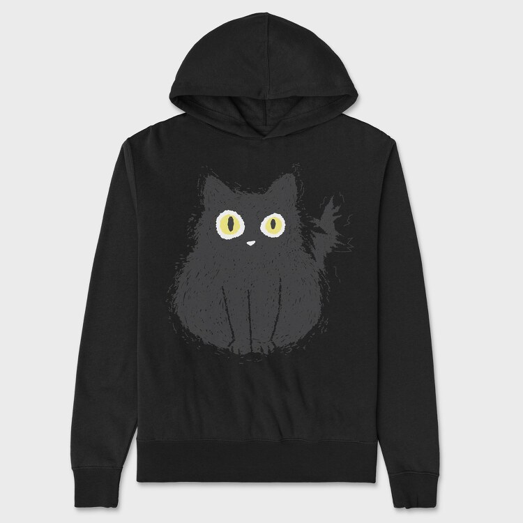 Electrocuted Cat, Unisex Men's Hoodie