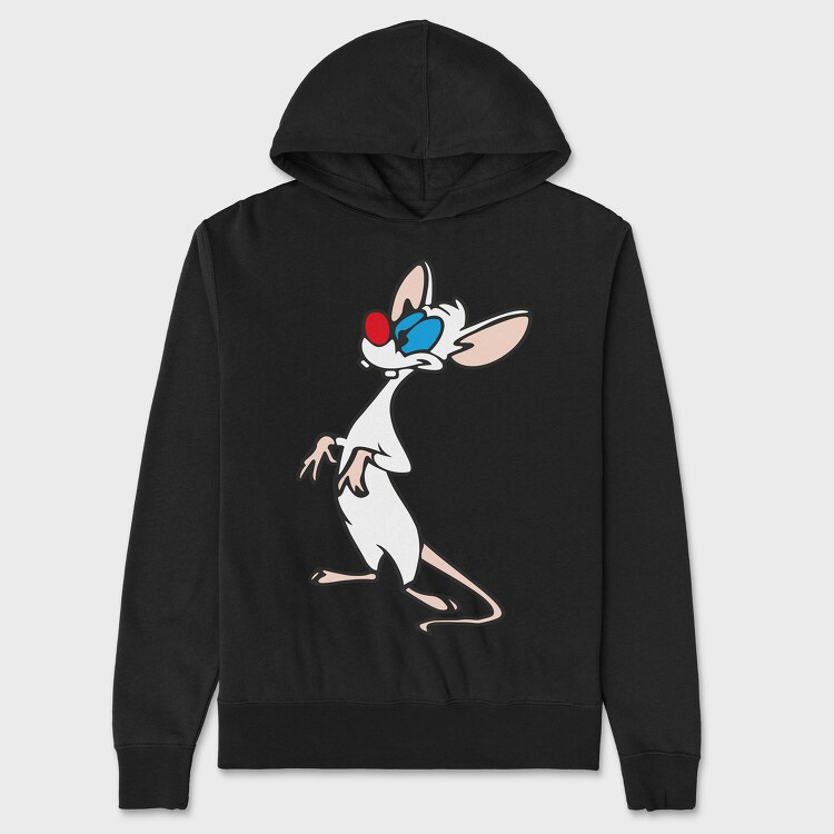 Cartoon Retro Pinky and Cerebro 5, Унисекс Мъжко Суичър