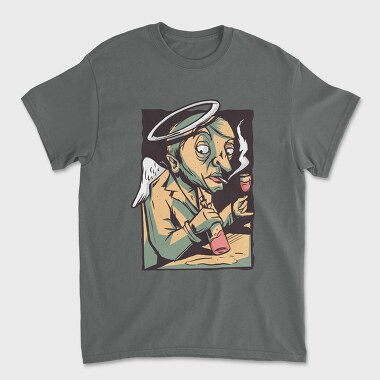 Angel Drink Wine, Unisex Men's T-Shirt
