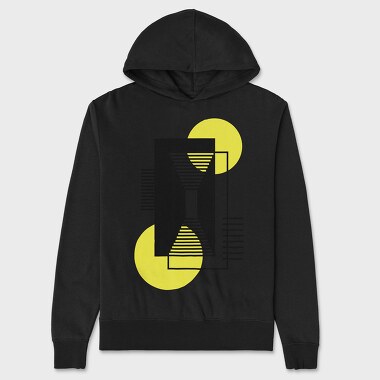 Geometric Stroke, Unisex Men's Hoodie