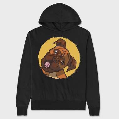 Boxer Dog, Unisex Men's Hoodie
