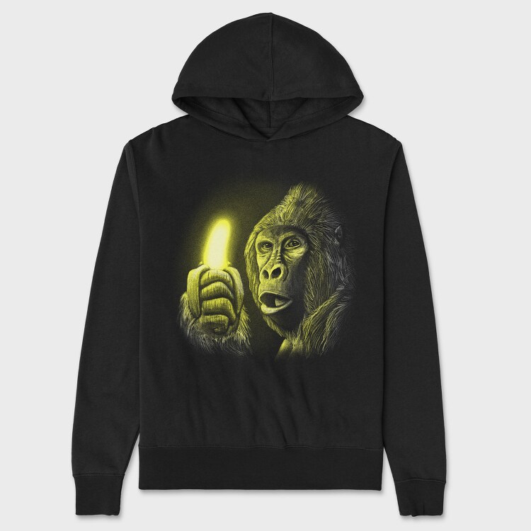 Gorilla Shining Banana, Унисекс Мъжко Суичър