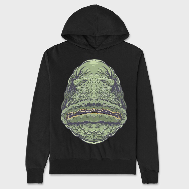 Fish Face, Unisex Men's Hoodie