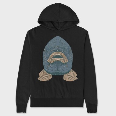 Fish Facecarp, Unisex Men's Hoodie