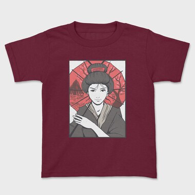 Geisha Umbrella, Kids' T-Shirt