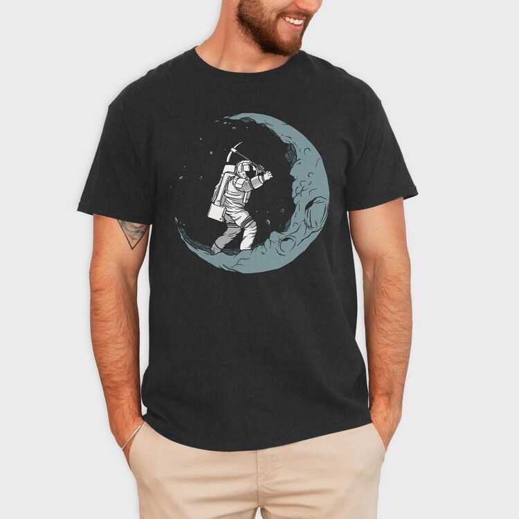 Astronaut Carousel, Unisex Men's T-Shirt