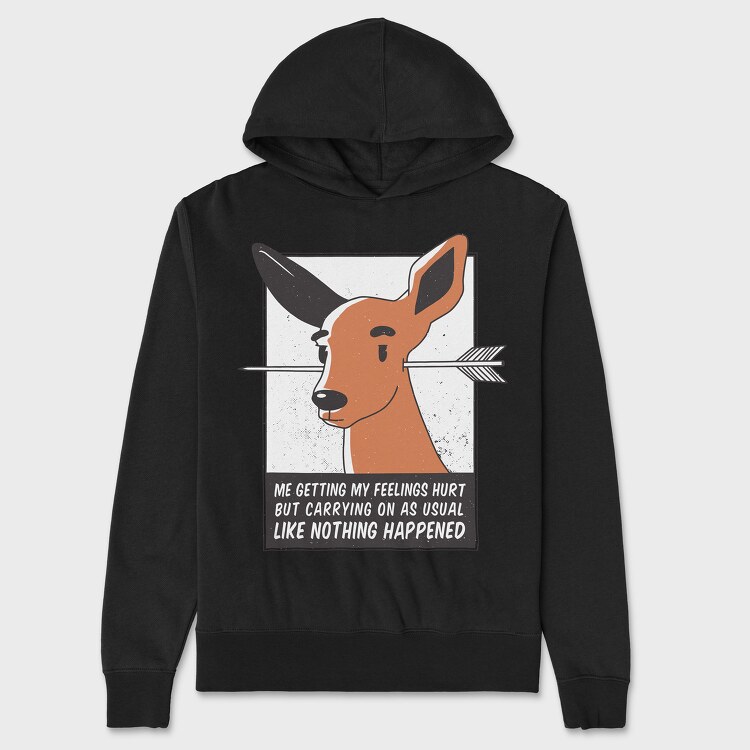 Feelings Hurt Deer, Унисекс Мъжко Суичър