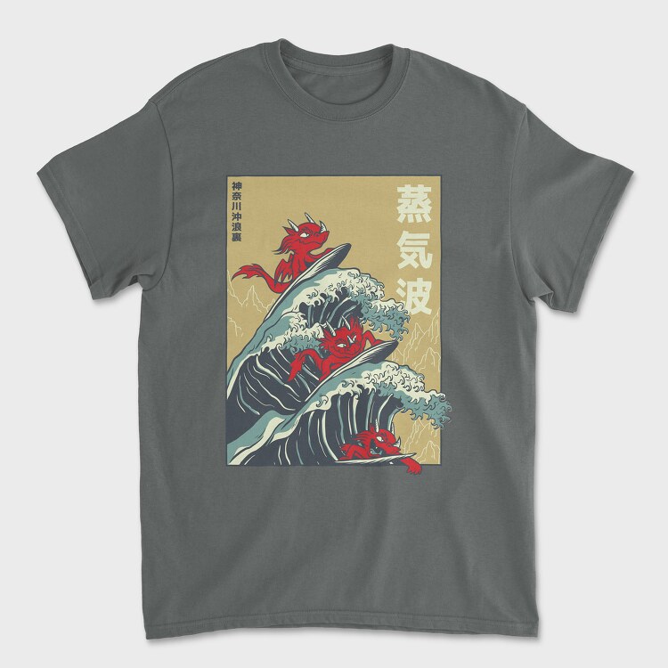 Big Wave Dragons, Унисекс Мъжка Тениска