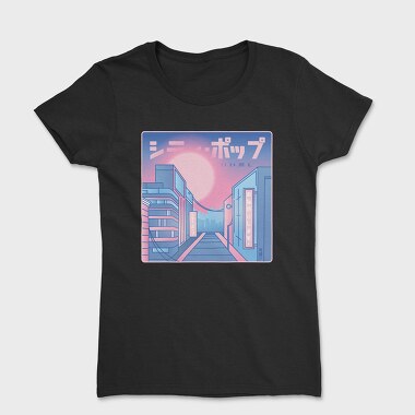 Women's T-Shirt, City Vaporwave