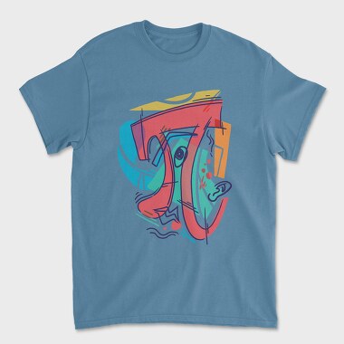 Unisex Men's T-Shirt, Cubist Pi