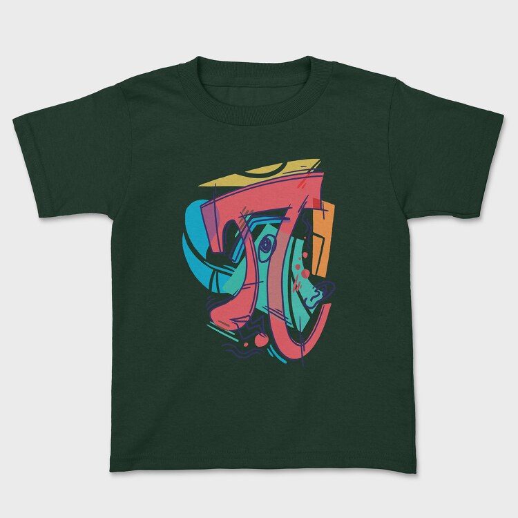 Cubist Pi, Kids' T-Shirt