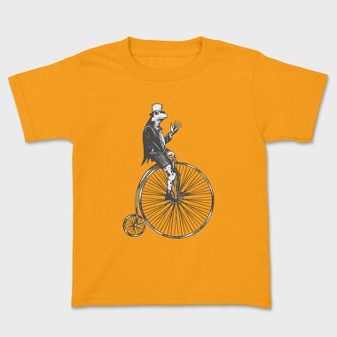 High Wheel Frog, Kids' T-Shirt