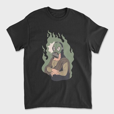 Mona Lisa Mask, Unisex Men's T-Shirt