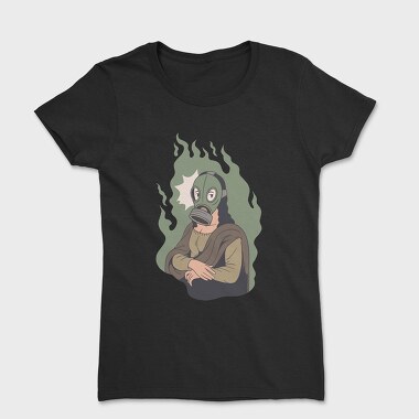 Mona Lisa Mask, Women's T-Shirt
