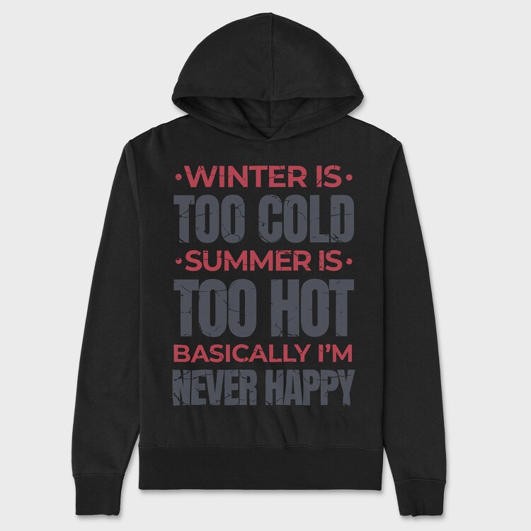 Seasons Quote, Унисекс Мъжко Суичър