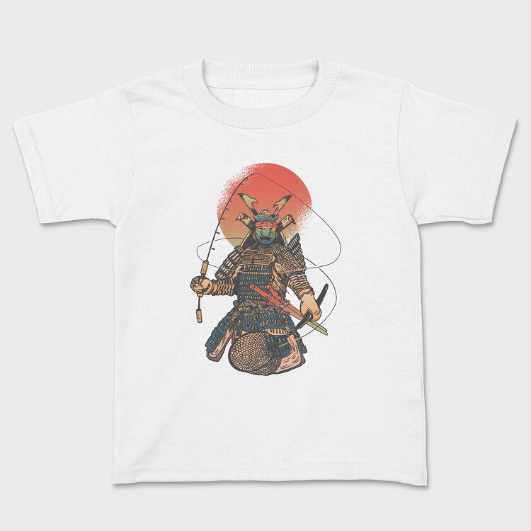 Samurai Spinning Rod Net, Kids' T-Shirt