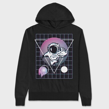 Astronaut Vaporwave, Unisex Men's Hoodie