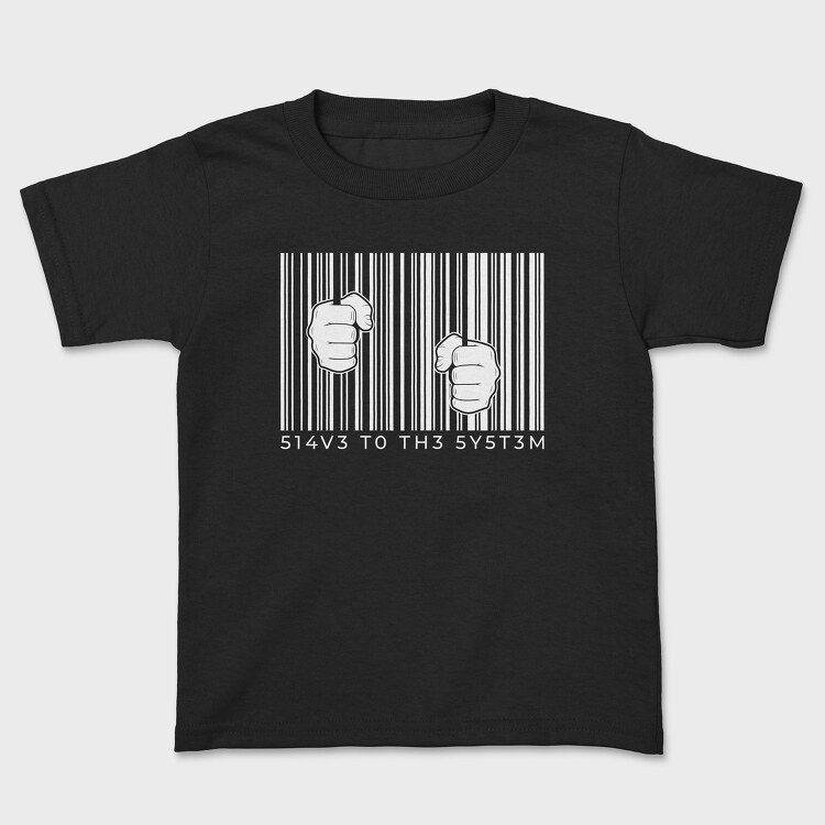Hands On Barcode, Kids' T-Shirt
