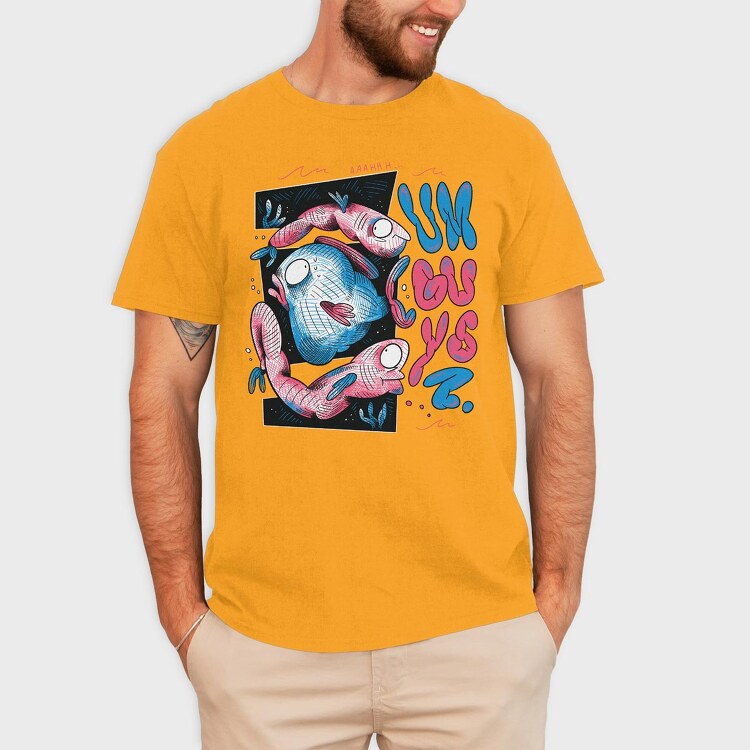 Hiker Landscape, Унисекс Мъжка Тениска