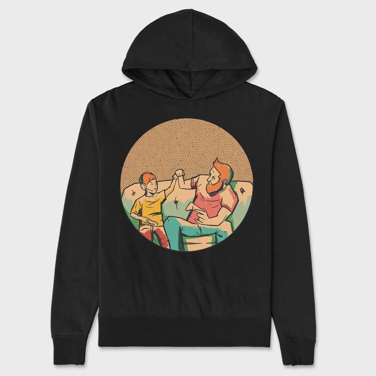Dad Gamer And Son, Unisex Men's Hoodie