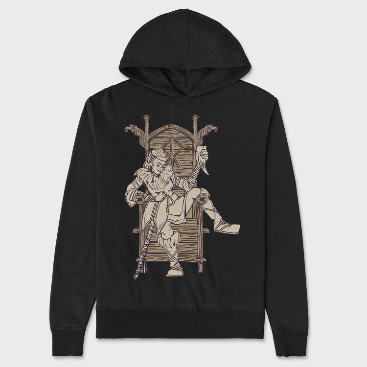 Viking Lady, Unisex Men's Hoodie