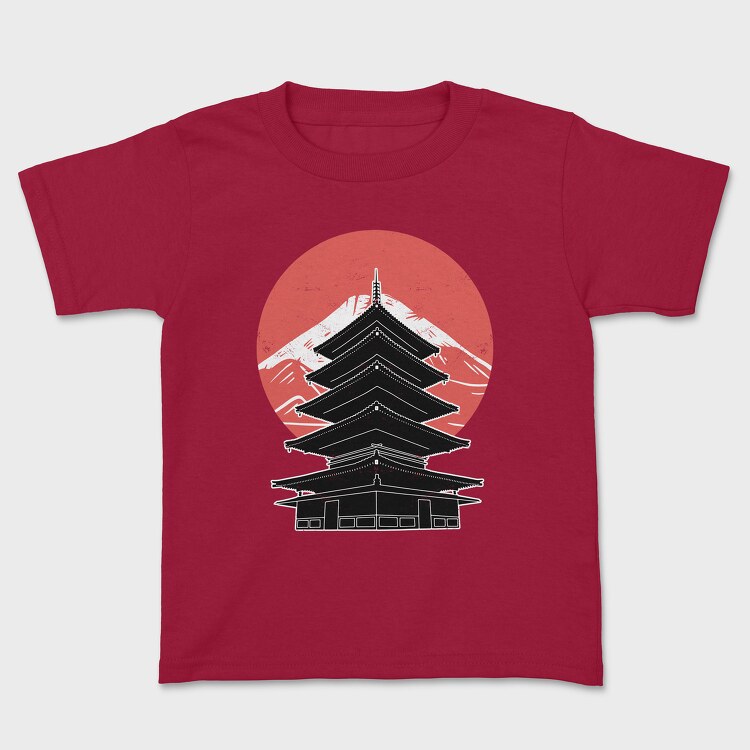 Pagoda FujiJapan, Kids' T-Shirt