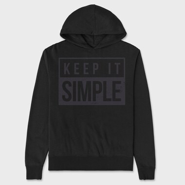 Keep It Simple, Unisex Men's Hoodie