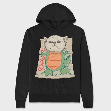 Dinosaur Cat, Unisex Men's Hoodie