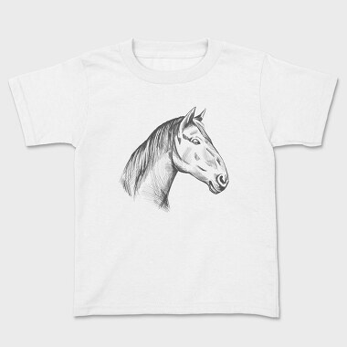 Horse Hand Draw, Kids' T-Shirt
