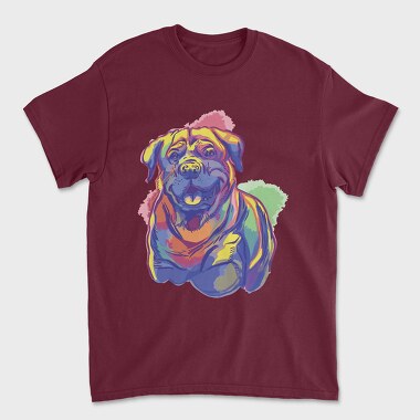 Rottweiler Watercolor, Unisex Men's T-Shirt