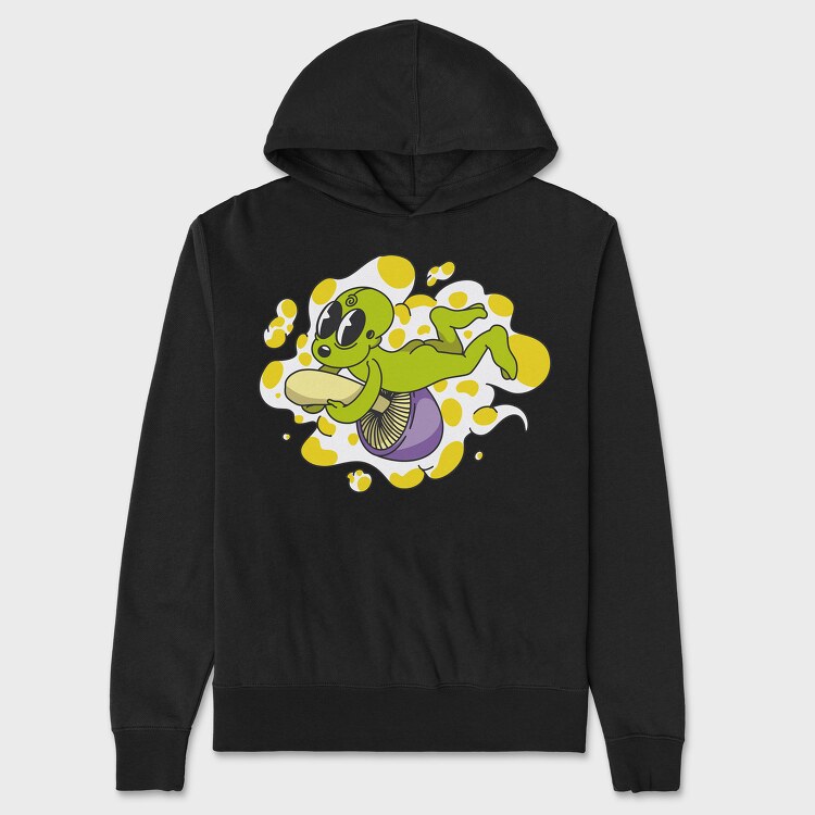 Mushroom Alien, Unisex Men's Hoodie