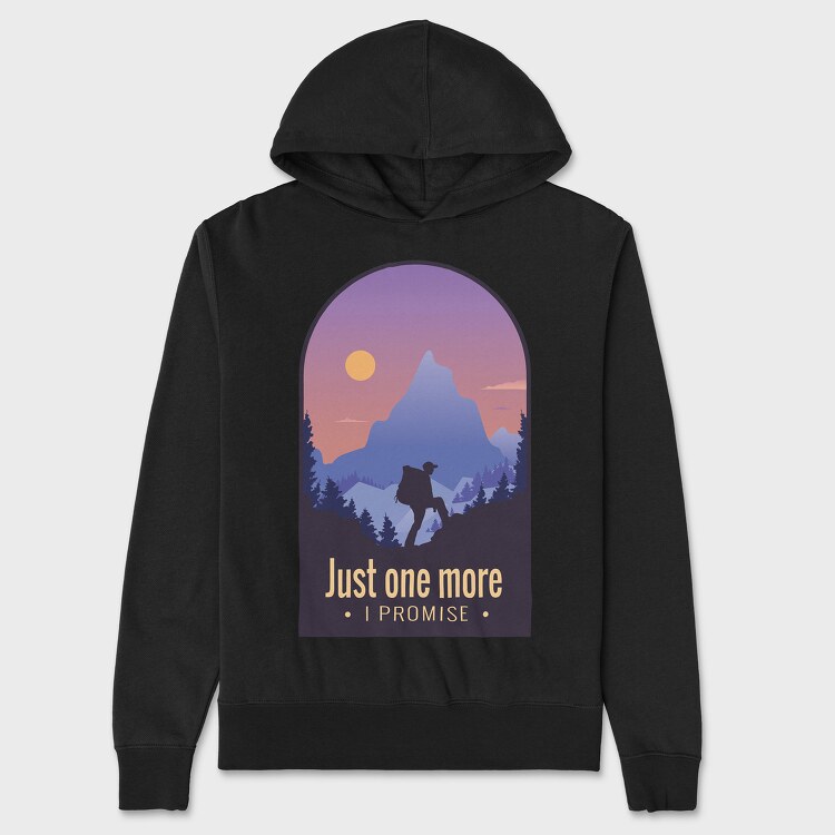 Just One More, Unisex Men's Hoodie