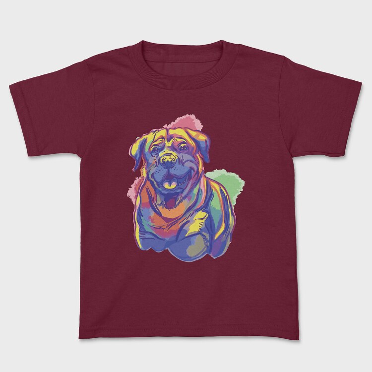 Rottweiler Watercolor, Kids' T-Shirt