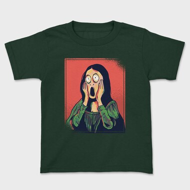 Mona Lisa Scream, Kids' T-Shirt