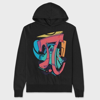Cubist Pi, Unisex Men's Hoodie