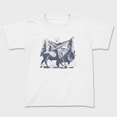 Byson Hand Draw, Kids' T-Shirt