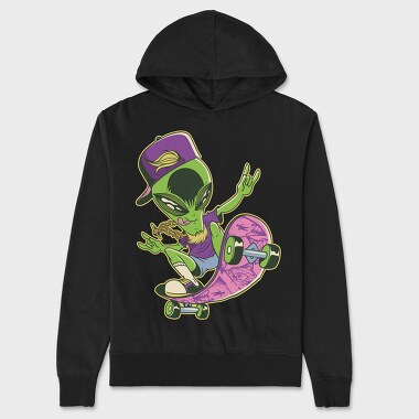 Alien Skate, Unisex Men's Hoodie