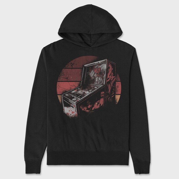 Pinball Machine 80s, Unisex Men's Hoodie