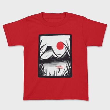 Graphite Landscape, Kids' T-Shirt