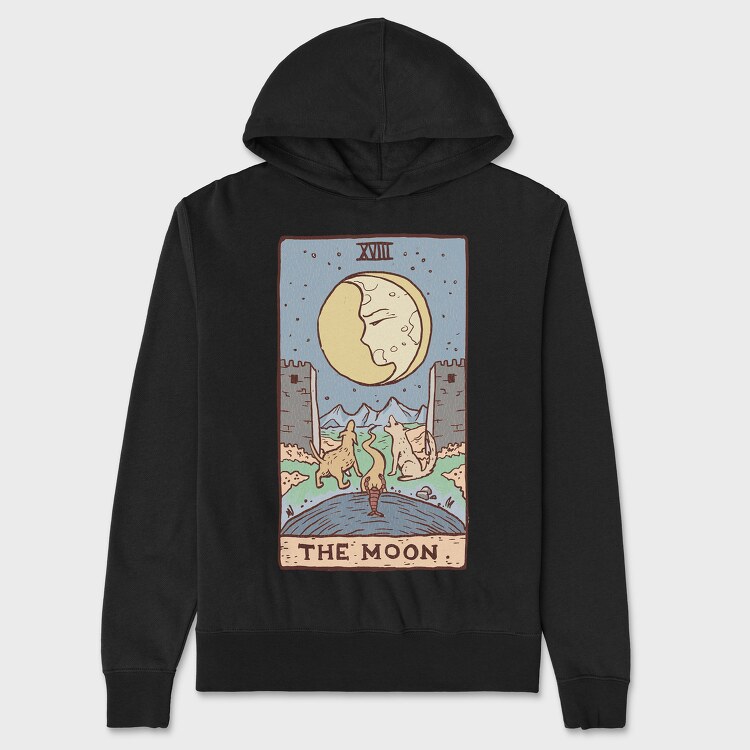 The Moon Tarot Classic, Unisex Men's Hoodie