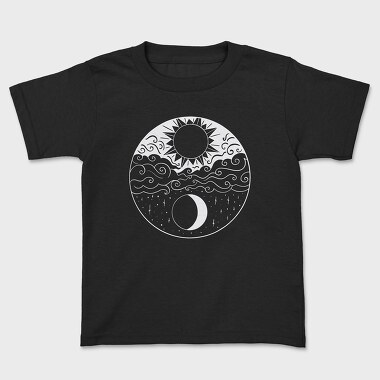 Moon And Sun, Kids' T-Shirt