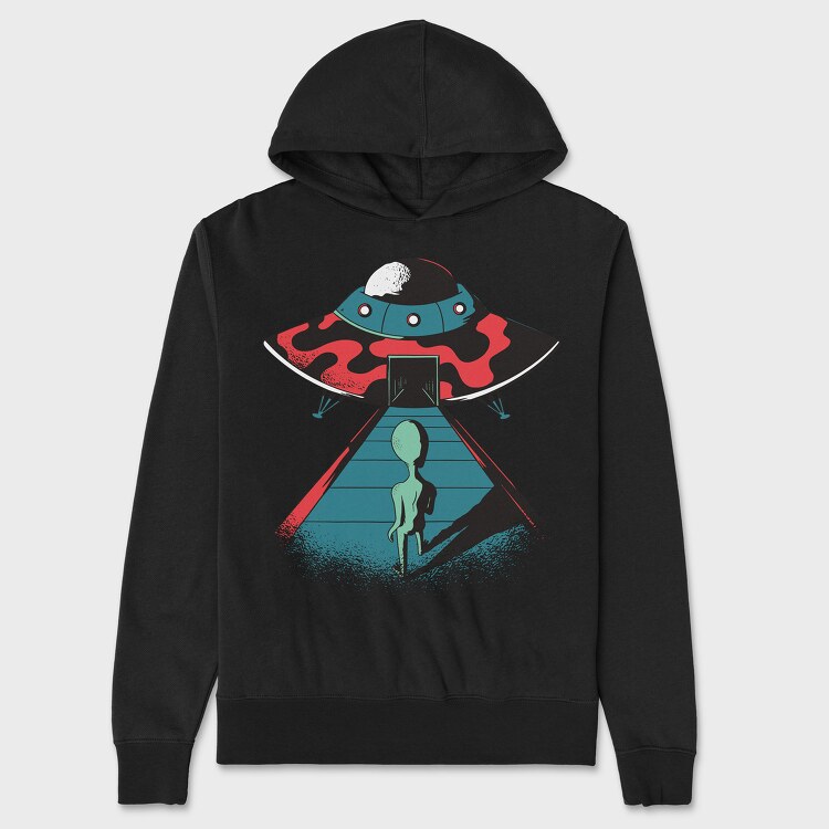 Alien Ufo, Unisex Men's Hoodie