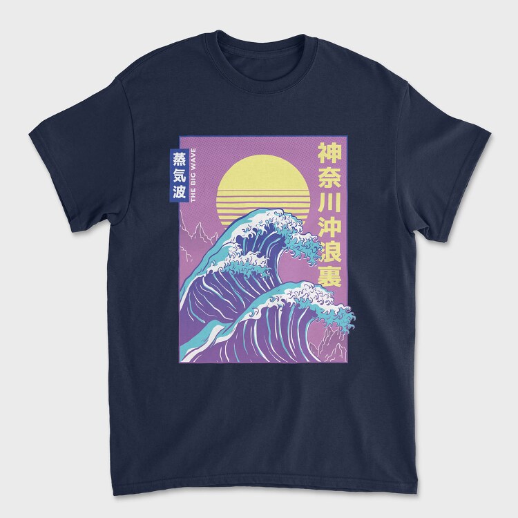 Big Wave Vaporwave, Unisex Men's T-Shirt