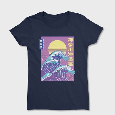 Big Wave Vaporwave, Women's T-Shirt