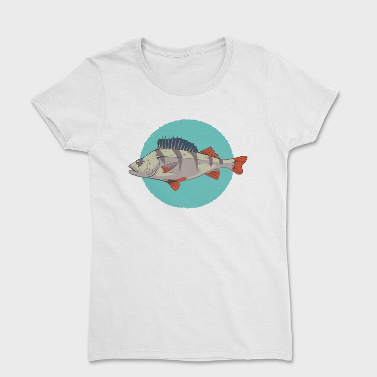 Flussbarsch Fish, Women's T-Shirt