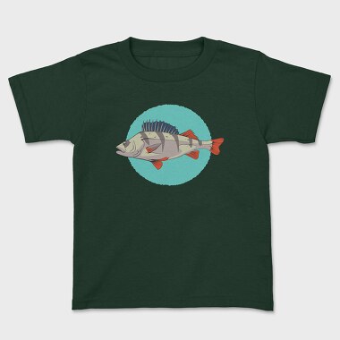 Flussbarsch Fish, Kids' T-Shirt