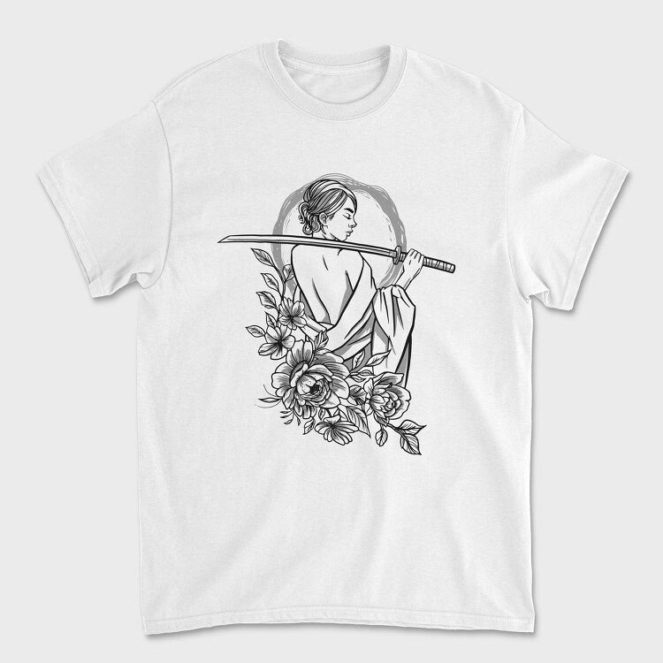 Woman Sword, Unisex Men's T-Shirt